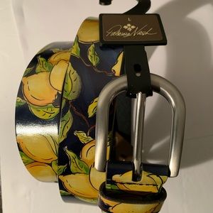 Patricia Nash Vietri Belt:  Large: Positano Limon: NWT